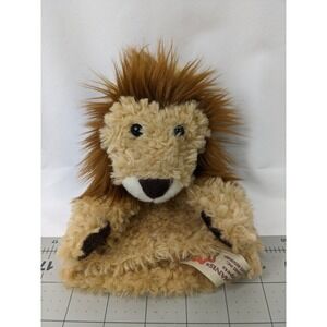 Folkmanis Lion Hand Puppet Plush 7.5 Inch Stuffed Animal Toy